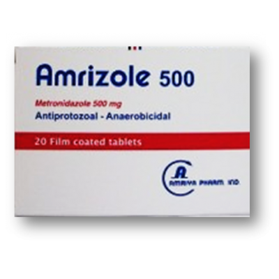 Amrizole 500 mg ( Metronidazole ) 20 tablets